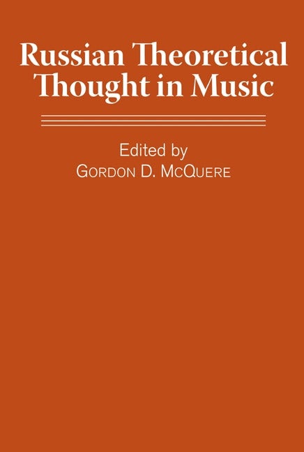 Book cover image for Russian Theoretical Thought in Music ISBN: 9781580463195